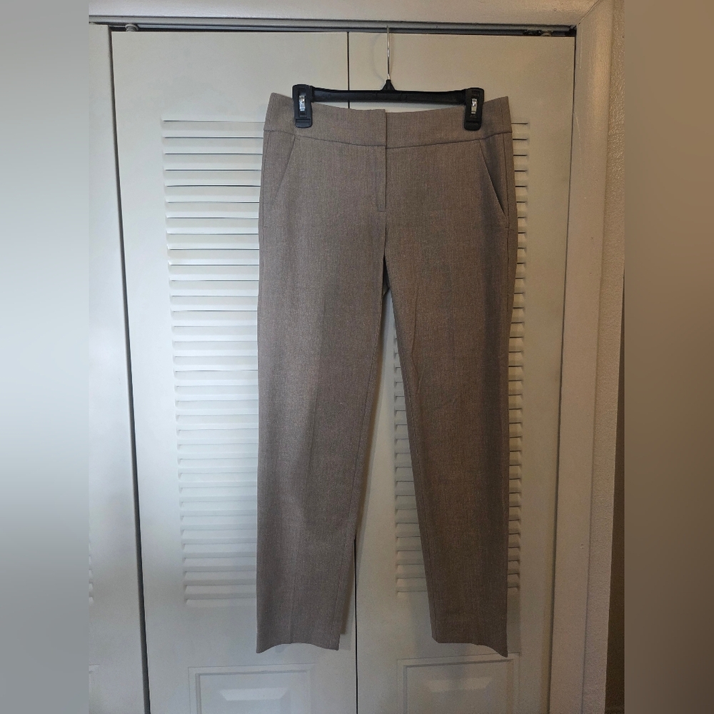 LOFT Straight Leg Tan Dress Pants
